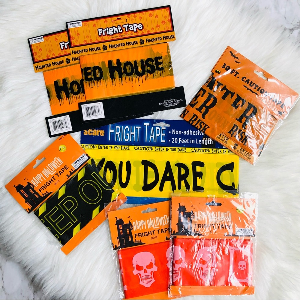 Halloween Haunted House Fright Tape 7 pk